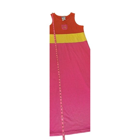 Delicates Spa Y2K Maxi Dress NWT 2004 Colorblock  Sleeveless Boho Summer Dress S - Picture 7 of 14
